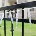 thumbnail image 3 of LED Icicle Fairy Lights Battery Operated 19.68FT 40LED Acrylic Icicle Clear Plastic Icicles Fairy Lighting Curtain for Winter Decoration Garden Party Holiday, 3 of 6