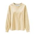 thumbnail image 6 of HAiming Striped Sweatshirts for Women Long Sleeve Loose Casual Scoop Neck Comfy Shirts Fall Winter Going out Tops, 6 of 7