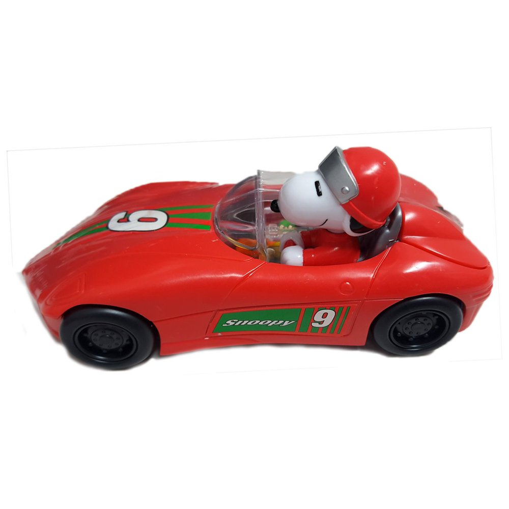 Peanuts Race Car Driver 9 Toy Race Car Snoopy Red, CandyFilled