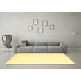 thumbnail image 3 of Ahgly Company Machine Washable Indoor Rectangle Solid Yellow Modern Area Rugs, 7' x 10', 3 of 4