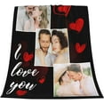 thumbnail image 3 of Customized Blankets with Photos Custom Blanket Family Picture Upload Personalized Blanket for Adults Customize Blanket Birthday Customizable for Dad Mom Nana Kids Dogs Friends, 3 of 6