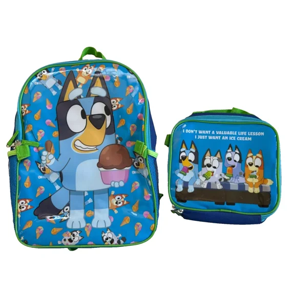 Bluey 16" Backpack with Lunch Bag