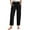 Black, variant on Horkkom Casual Pants for Women Solid Color Elastic Waist Drawstring Lounge Pants Comfy Loose Pants with Pockets L