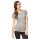 thumbnail image 2 of Aeropostale Camiseta básica sólida para mujer, gris, mediana Aeropostale  Camiseta básica, 2 of 2