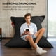 thumbnail image 2 of Sillón puff zen ideal para interiores o exteriores Puff MX Nylon Negro Zen, 2 of 2