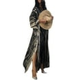 thumbnail image 3 of goowrom Robe de Plage Décontractée pour Femmes, Robe une Pièce à Manches Longues et Col en V pour l'Été et l'Automne, 3 of 9