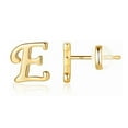 thumbnail image 1 of Heliisoer Boucles d'Oreilles Alphabet en Or avec Finition Plaquée Or pour Femmes, 1 of 3