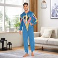 thumbnail image 6 of FORMRS Onesies Pajama for Adults Unisex Hoodie Winter Jumpsuit One Piece Sleepwear, Sizes S-2XL, Colorful Ice Cream Cat, 6 of 7