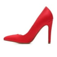 thumbnail image 3 of Cindy Delicious Classic Pointy Toe Heels Women's Shoes Red, 3 of 4