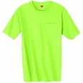 thumbnail image 2 of Hanes TAGLESS Men`s Pocket T-Shirt, S, Lime, 2 of 4
