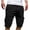 Black, variant on ZZwxWA Cargo Shorts for Men Elastic Waist 2025 Summer Casual Bermuda Shorts Drawstring Stretch Loose Shorts with Pockets