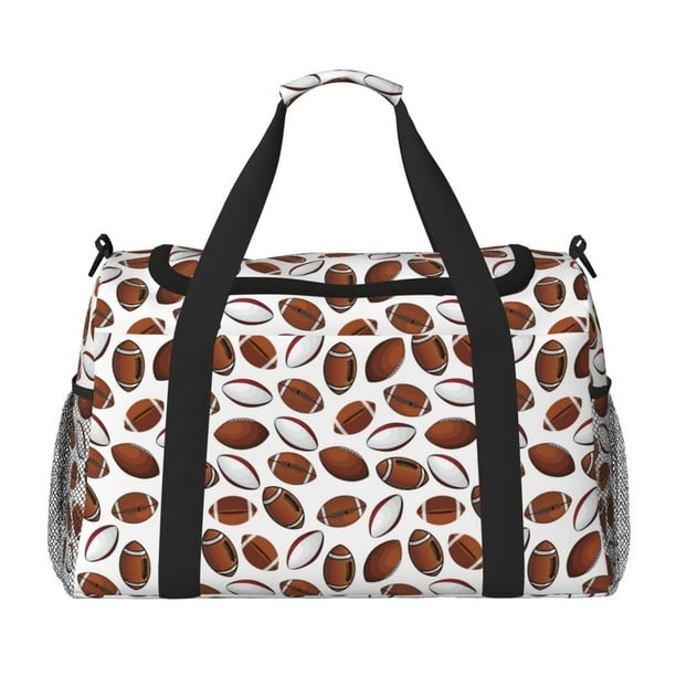 Balery Football Bolsa de Gimnasio para Mujeres, Bolsa de Viaje con Bolsillo Húmedo, Bolsa de Fin de Semana para Mujeres, Bolsa de Viaje Resistente al Agua