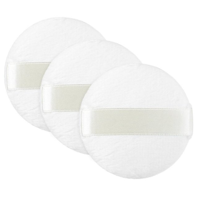 HLONKLurrose 3 Pcs Ultra Short Plush Fluffy Powder Puff Comfortable Toddler Body Dusting Powder Puffs