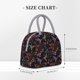 thumbnail image 2 of Disketp Humming Bird And Tropical Flowers Bolsa Térmica para Almuerzo, Lonchera con Abertura Amplia y Gran Capacidad, Organizador Reutilizable para Mujeres, Hombres y Adultos, 2 of 6