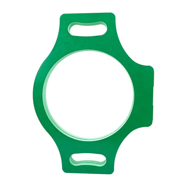 Guía de plantillas para cabezas de peinado para hacer pelucas para postizos de reemplazo de tupé. Verde