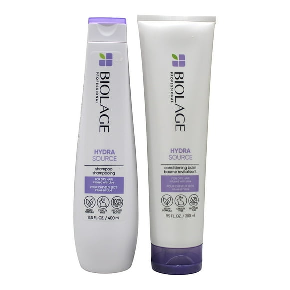 Matrix Biolage Shampooing Hydra Source 13,5 Oz et Revitalisant 9,5 Oz Ensemble