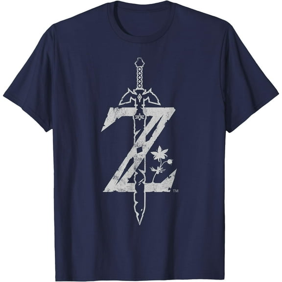Zelda Breath Of The Wild Logo DTG Print Unisex T-Shirt