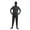 Black, variant on Happydeer Unisex Halloween Jumpsuit Tight Fit Breathable Long Sleeves Hooded Elastic Solid Color Invisible Jumpsuit Zipper Back Bodysuit Props Party Costume (Black, M)
