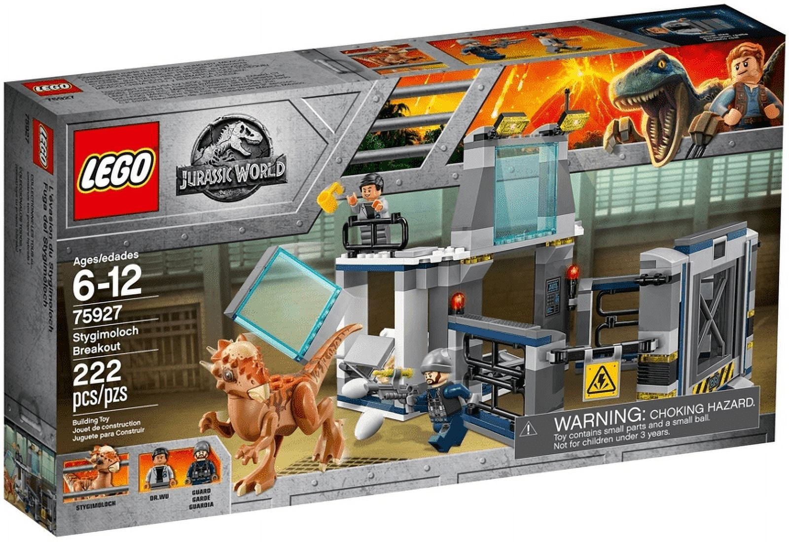LEGO Jurassic World T Rex Tyrannosaurus vs Dino Mech Battle Set with Velociraptor 716 Pieces Walmart