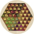 thumbnail image 1 of Ahgly Company Machine Washable Indoor Round Transitional Saddle Brown Area Rugs, 5' Round, 1 of 7