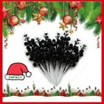 thumbnail image 6 of ZOELNIC 20PCS Christmas Glitter Berries Stems Artificial Christmas Picks for Christmas Tree Ornaments, Wreath, Crafts, Holiday and Home Decor, Black, 6 of 6
