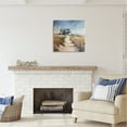 thumbnail image 3 of Stupell Industries Coastal Beach House Landscape Painting Gallery Wrapped Canvas Art Print Wall Art, 24 x 24, 3 of 8