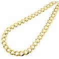 thumbnail image 2 of Mens Solid 10K Yellow Gold Cuban Curb Link Chain Necklace 8.5 MM 20 Inches, 2 of 6