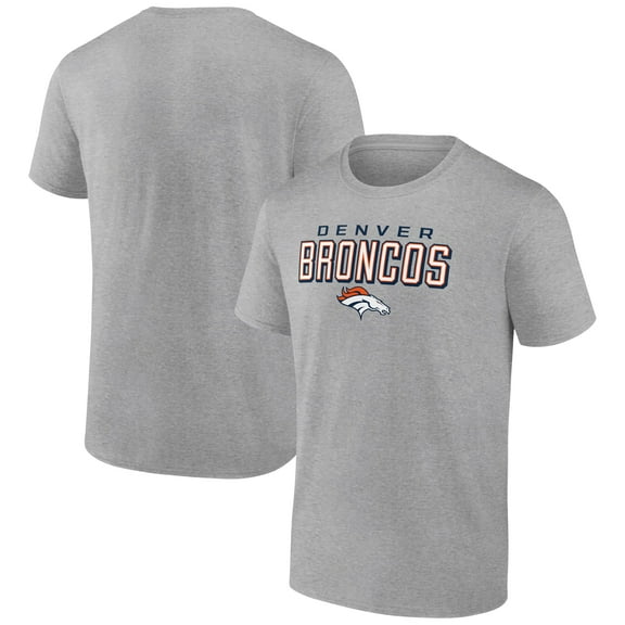 Men's Heather Gray Denver Broncos Swagger T-Shirt