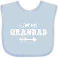 thumbnail image 3 of Inktastic I Love My Grandad with Arrow Boys or Girls Baby Bib, 3 of 4