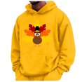thumbnail image 1 of VBARHMQRT Halloween Crewneck Sweatshirt Men Hoodie Thanksgiving Letter Print Pocket Drawstring Print Hoodie, 1 of 4