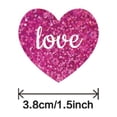 thumbnail image 4 of Etiquetas adhesivas de corazón de amor, 500 Uds., decoración del Día de San Valentín, manualidades, sobres, etiquetas adhesivas para suministros de , Púrpura, 4 of 8