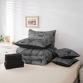 thumbnail image 6 of Homewish Gothic Skull 7-Piece Twin Bedding Sets,Cute Deer Fox Bedding Comforter Set,Gray Black Sheet Sets For Adults,Super Cozy Room Decor Reversible, 6 of 8