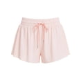 thumbnail image 4 of TRUNZI Running Shorts for Women with Pockets Flowy High Waist Drawstring Quick Dry Women Summer Workout Shorts Pink XS, 4 of 4