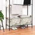 thumbnail image 7 of Ryvnso Vintage Magnolia Flowers Butterflies Storage Bins Large Basket Foldable Cube Toys Organizer with Handles 1 PC, 7 of 7
