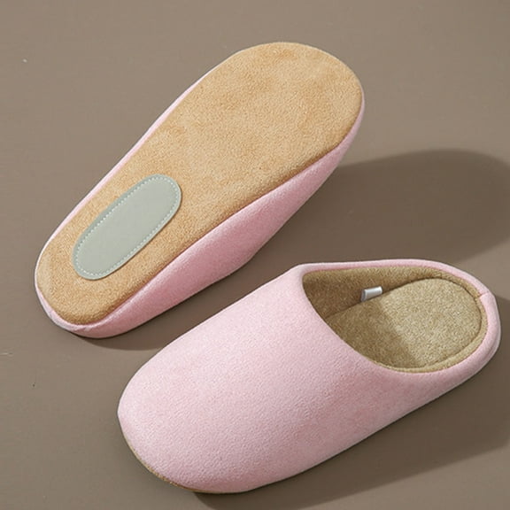 Caywon Men's Women's Fashion Casual Home Indoor Spring Autumn Quiet Soft Sole Couple Wooden Floor Silent Slippers Non-Slip Sole for Noiseless Indoor Daily Use
