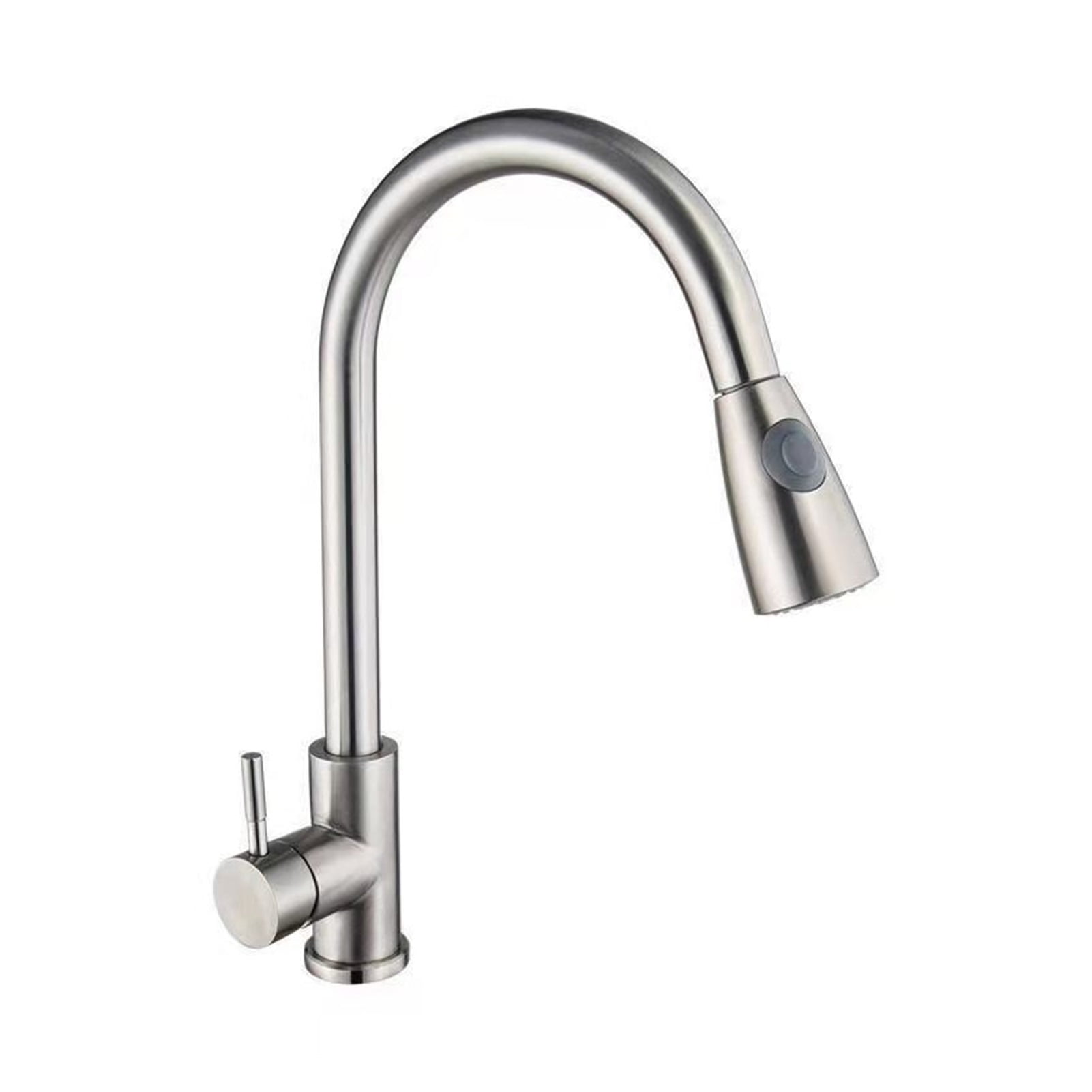 304 Stainless Steel Kitchen Pull-out Faucet Universal Rotating Hot And Cold Wash Basin Faucet Cold Water Sink Faucet