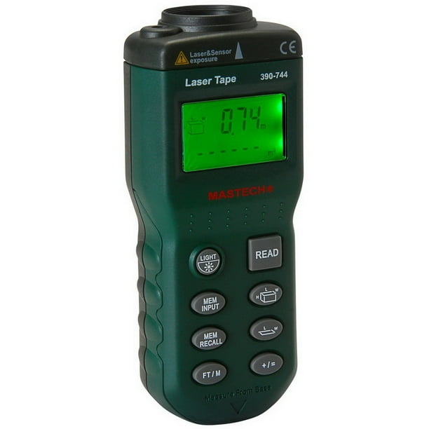 Digital Ultrasonic Tape Measure Distance Meter with Laser Pointer