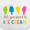 thumbnail image 4 of Inktastic All You Need is Ice Cream, Ice Cream Cone, Sundae Boys or Girls Baby Bib, 4 of 4