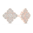 thumbnail image 2 of Diamaison 5/8 Cttw Natural White Diamond Cluster Earrings for Adult in 10Kp Gold, 2 of 4