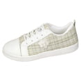 thumbnail image 7 of HEWUQI Tennis Shoes Womens Wide Round Toe Leather Knitted Slip on Elegant Walking Sneakers Cute Tennis Non Slip Work Footwear Green Size 9, 7 of 7