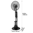 thumbnail image 4 of VEVOR Misting Fan, 3 Wind Speeds Misting Standing Fan, Mister Cooling Fans with 0.79 gal Water Tank, Remote & Panel Control, Water Cooling Fans for Indoor, Outdoor, Garage, Patio, Living Room,3 Modes, 4 of 9