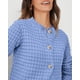thumbnail image 5 of Suéter PRETTYGARDEN Cardigan de Punto para Mujer Azul Claro Talle Grande, 5 of 6