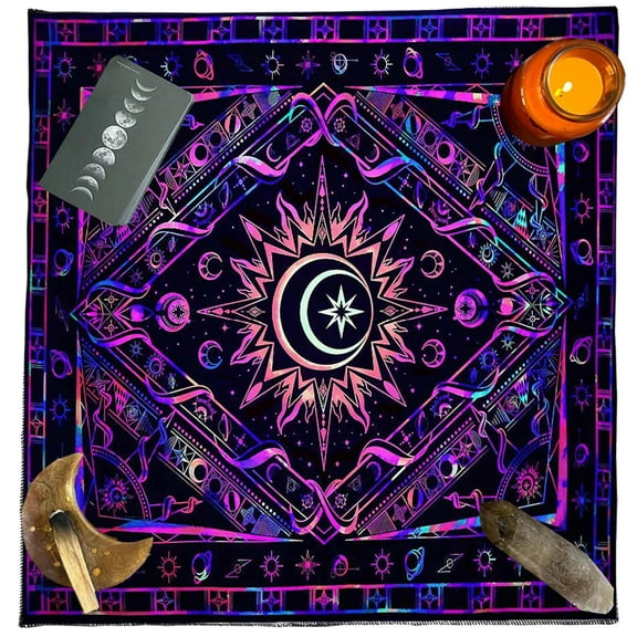 Professional Altars Cloth Table Cloth Witchcrafts Square Tablecloth Enhances Card Reading Experience