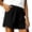Black1, variant on Kojanyu Women's Cotton Elastic Waist Plus Size Summer Running Shorts with Pockets Casual Relaxed Fit Beach Shorts S to XXL