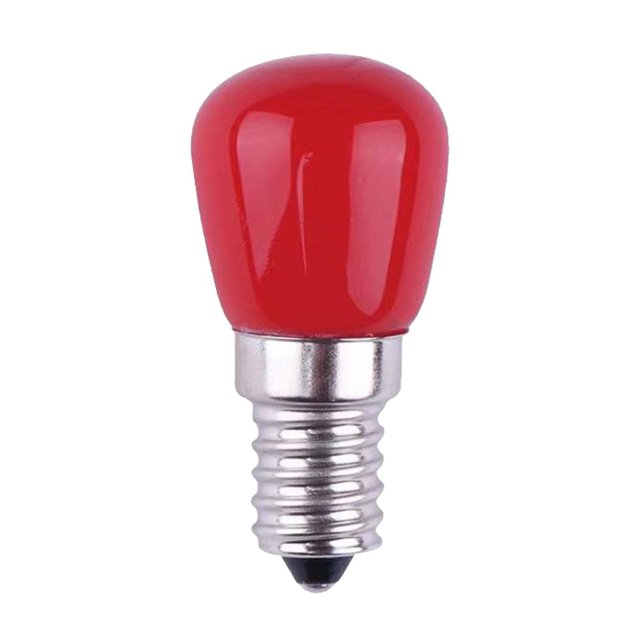 Bombilla E14 3W 220V Colorido LED Lámpara decorativa para nevera (Rojo)