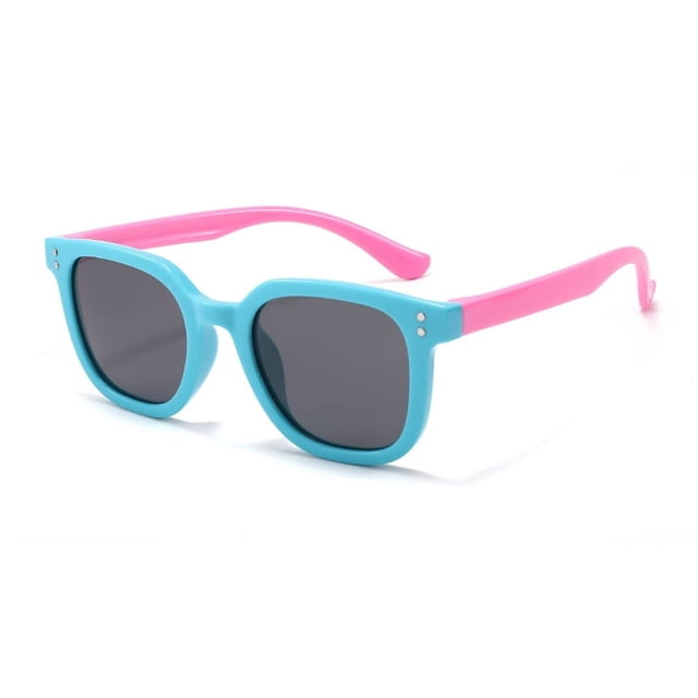 Gafas de sol de silicona polarizadas para niños y niñas, caja para niños, gafas de sol con protección UV S8351