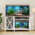 thumbnail image 5 of Dextrus Heavy Duty Metal Aquarium Stand with Power Outlets and Cabinet for 55-75 Gallon Fish Tank Stand, Turtle Tank, Reptile Terrarium (865lbs Capacity) - White, 5 of 8