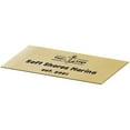 thumbnail image 4 of Customized Brass Sign, Caution, Welcome, or Business Sign, Customizable Text and Logo Options (5 x 2"), 4 of 4