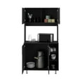thumbnail image 7 of Living Room Cabinets 95 Pantry Kit, Four Legs, Double Door Cabinet, Three Shelves -Black,Primary Living Space Cabinets, 7 of 7