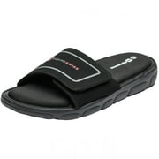 Alpine Swiss Gabe Men Slide Sandals Shock-absorbing foam Insole for Arch Support Adjustable Strap Athletic Sandals Anti-Slip Traction EVA Foam Outsole